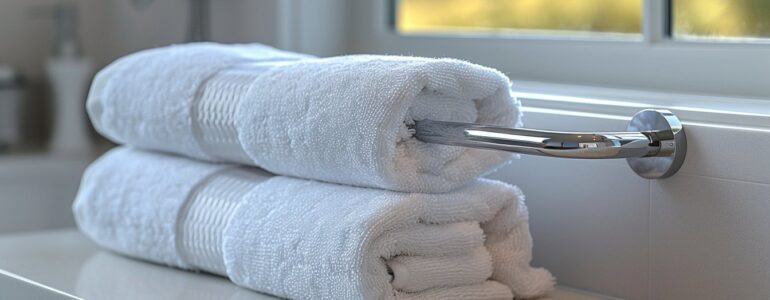 Guide pour fixer un porte-serviette dans la salle de bain à la hauteur idéale