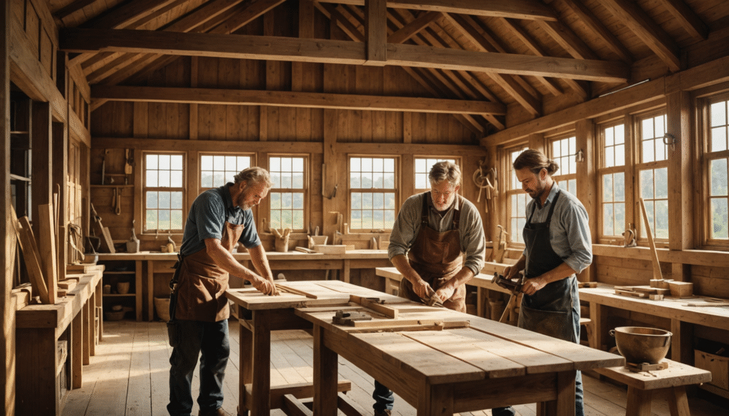 Architecture bois et artisans menuisiers