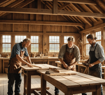 Architecture bois et artisans menuisiers