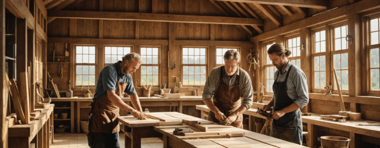 Architecture bois et artisans menuisiers
