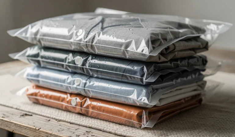 Les indispensables : les sacs sous vide pour vêtements à enrouler