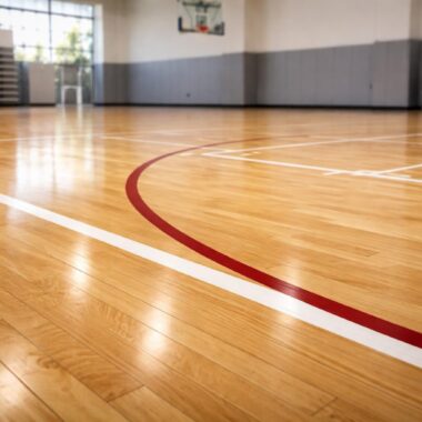 Bois noble pour construire terrains de basket et parquets de gymnases Tarkett