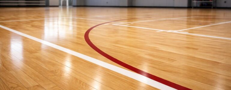 Bois noble pour construire terrains de basket et parquets de gymnases Tarkett