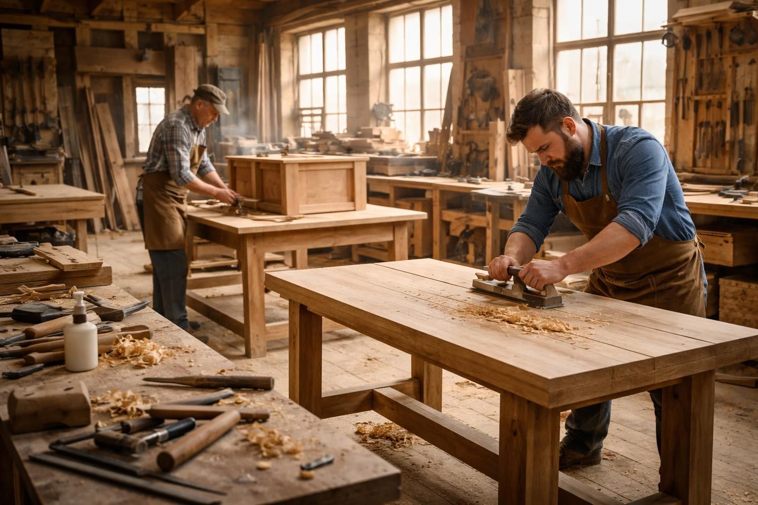 découvrez nos meubles en bois massif alliant qualité et prix raisonnables, fabriqués localement et vendus directement en scierie pour un achat transparent et durable.