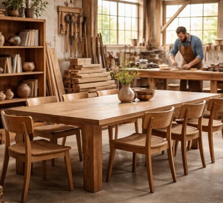 Meubles en bois massif à prix raisonnables avec fabrication locale et achats directs en scierie