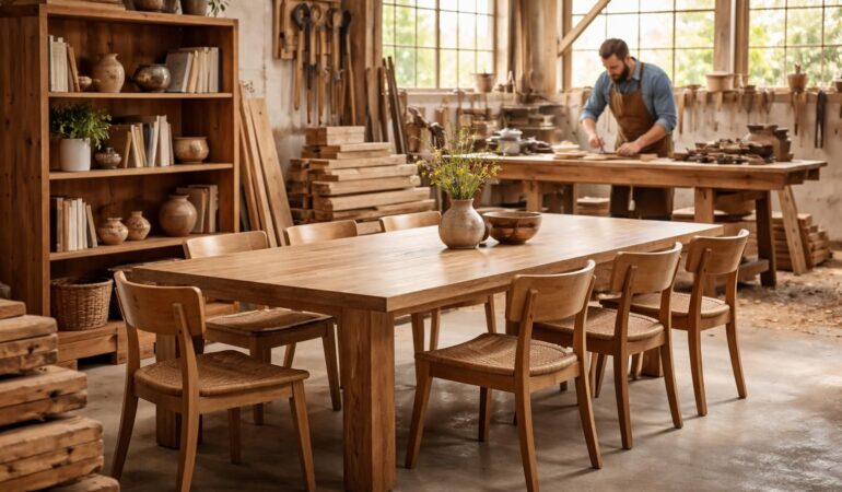 Meubles en bois massif à prix raisonnables avec fabrication locale et achats directs en scierie Meubles en bois massif à prix raisonnables avec fabrication locale et achats directs en scierie