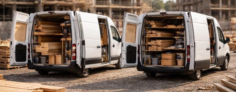 Transporter vos matériaux en bois grâce au Renault Master et Iveco Daily aménagés