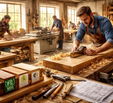 Valorisation professionnelle du bois pour artisans et menuisiers avec FSC et PEFC