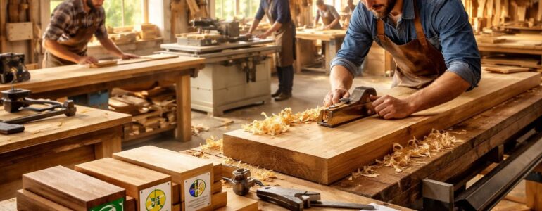 Valorisation professionnelle du bois pour artisans et menuisiers avec FSC et PEFC