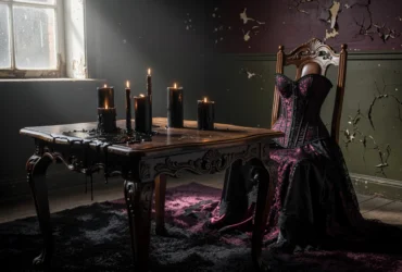Entre bougies noires et corsets victorien : les secrets d’un intérieur gothique raffiné
