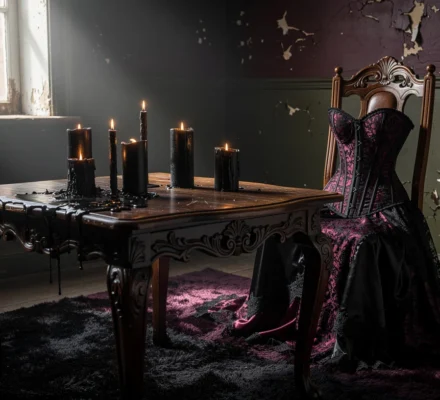 Entre bougies noires et corsets victorien : les secrets d’un intérieur gothique raffiné