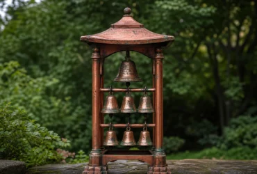 Carillons en cuivre et patine naturelle : une décoration extérieure pleine de caractère